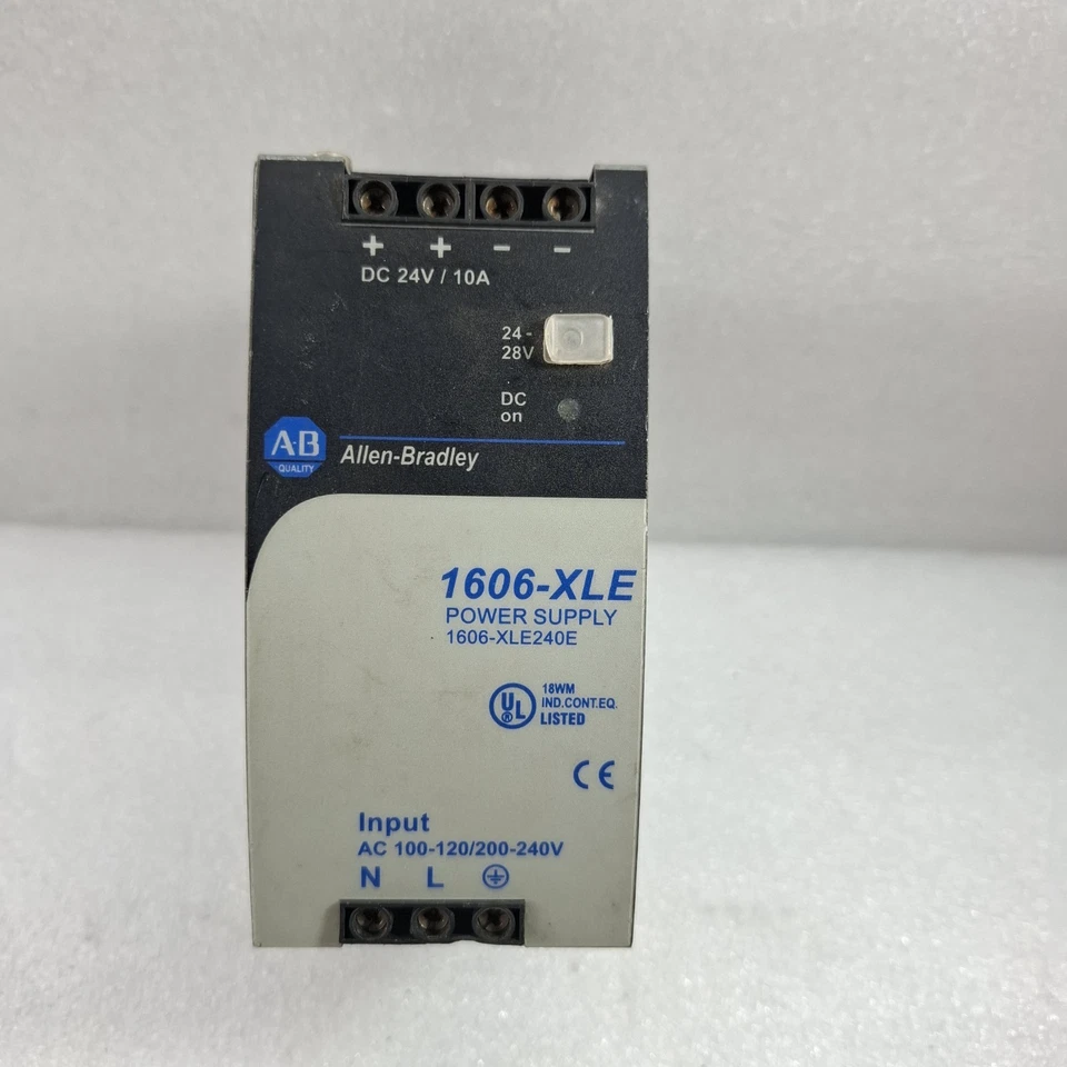 Allen Bradley 1606-XLE240E Series A Power Supply Dc 24V/10A Input Ac100-120/200v
